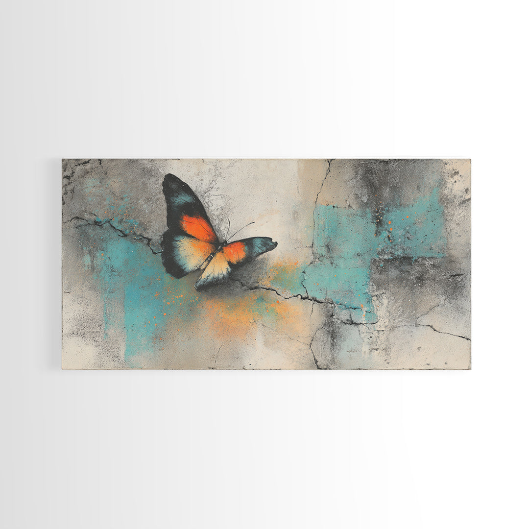 Wildstyle Arrows and Abstract Letter Forms Without Framed Canvas Print, Street Art, Painting, Living Room Decor, Urban, STR-2x1-37