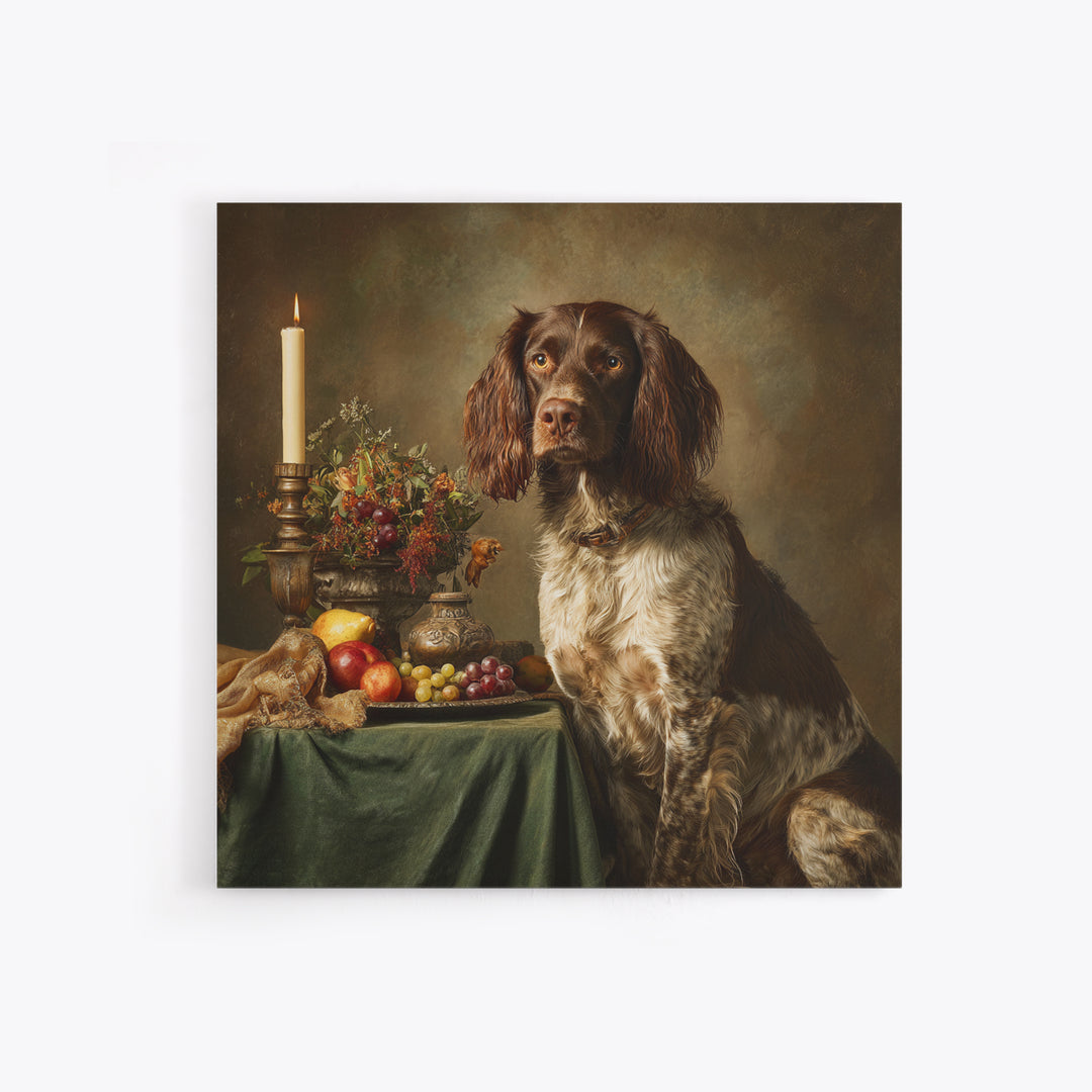 Hunting Dog Portrait Canvas Print, Traditional Art, Custom Art, Living Room Decor, Classic, Modern Decor, Fine Art Print, TRA-1x1-60