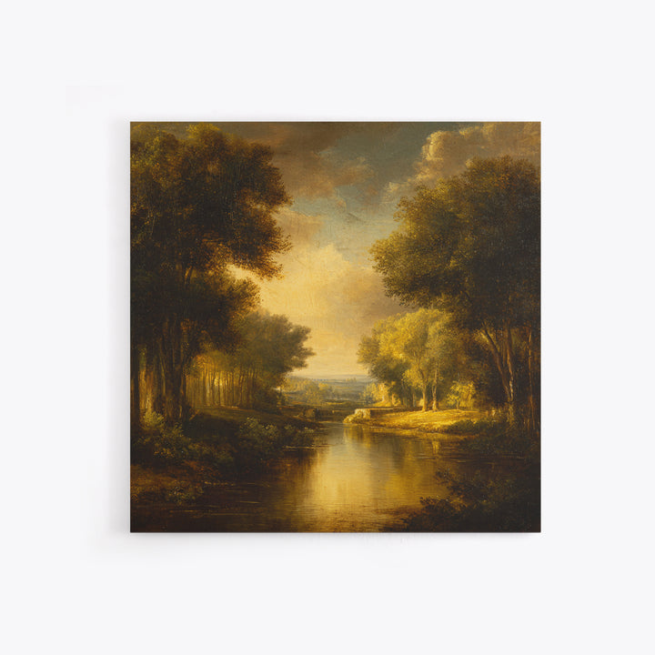 Classic Oil Painted Landscape Canvas Print, Traditional Art, Art Print, Living Room Decor, Fine Art, Classic, Custom Art, TRA-1x1-97