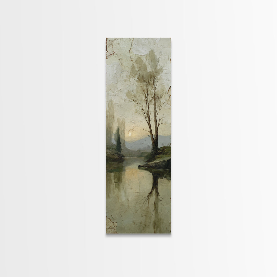 Elegant Nude Figure Study Canvas Print, Traditional Art, Japanese Decor, Living Room Decor, Oil Painting, Classic, TRA-1x3-10