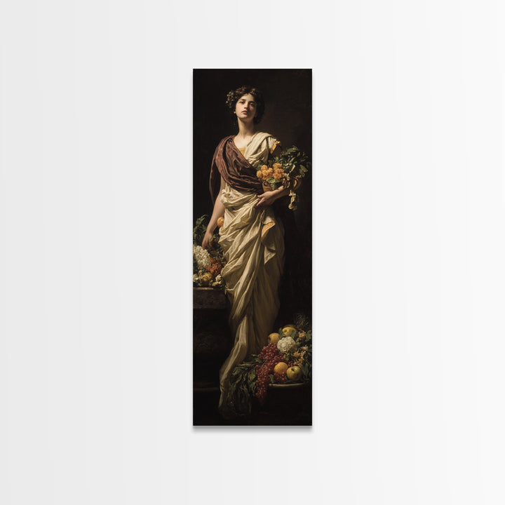Classical Portrait with Dignified Lighting Canvas Print, Traditional Art, Digital Art, Living Room Decor, Fine Art, Classic, TRA-1x3-44
