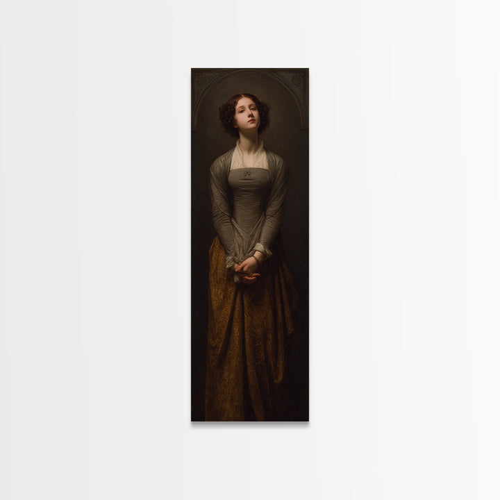 Classical Portrait with Dignified Lighting Canvas Print, Traditional Art, Canvas Print, Living Room Decor, Oil Painting, TRA-1x3-68