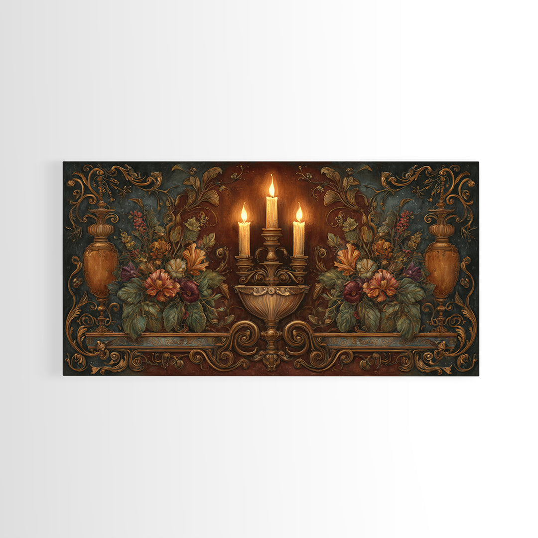 Ship at Sea Framed Canvas Print, Traditional Art, Contemporary Art, Living Room Decor, Fine Art, Classic, Wall Hanging, TRA-2x1-10
