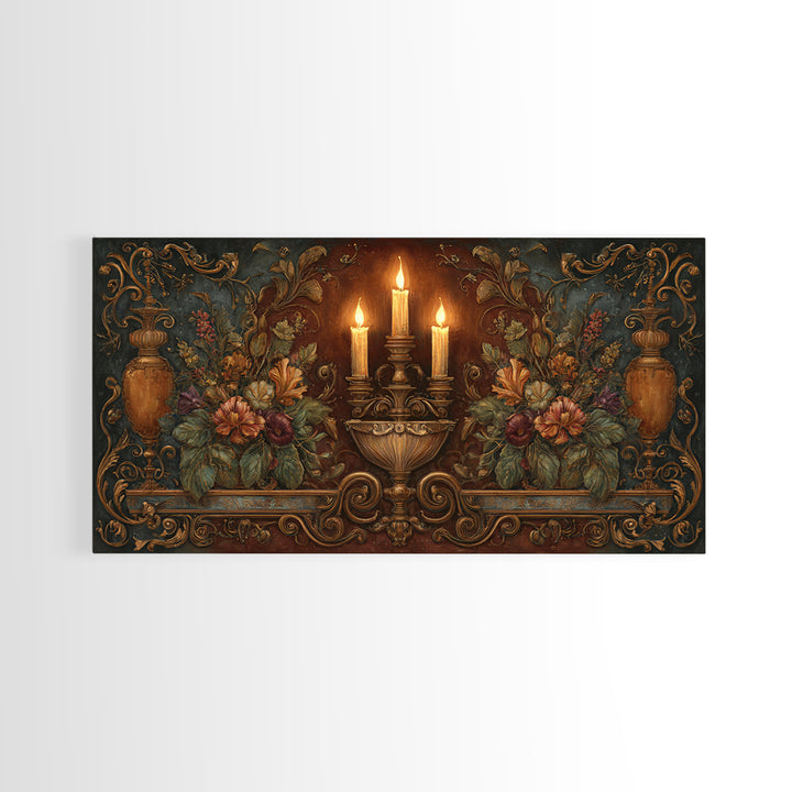 Ship at Sea Framed Canvas Print, Traditional Art, Contemporary Art, Living Room Decor, Fine Art, Classic, Wall Hanging, TRA-2x1-10