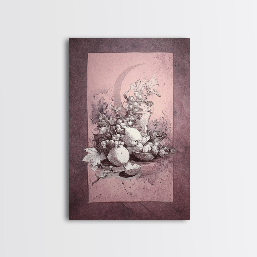 Elegant Nude Figure Study Framed Canvas Print, Traditional Art, Minimalist Decor, Living Room Decor, Fine Art, Classic, TRA-2x3-30