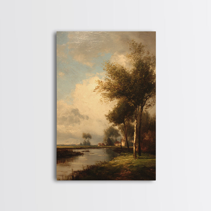 Classic Oil Painted Landscape Canvas Print, Traditional Art, Furry Art, Living Room Decor, Fine Art, Classic, Fine Art Print, TRA-2x3-81