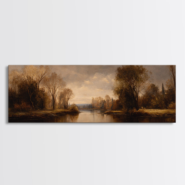 Classic Oil Painted Landscape Canvas Print, Traditional Art, Pokemon Poster, Living Room Decor, Watercolor Art, Classic, TRA-3x1-65