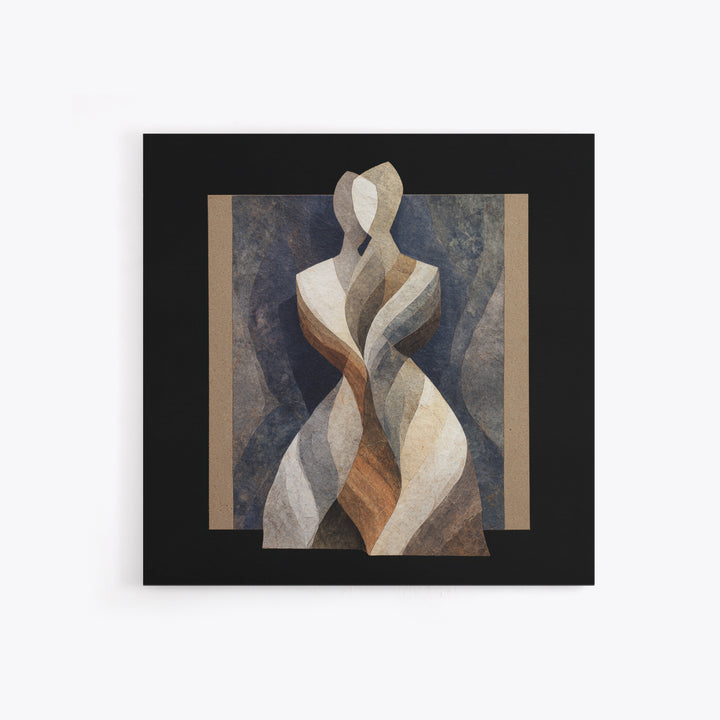 Carved Wood Figure Canvas Print, Tribal Art, Home Decor, Living Room Decor, Fine Art, Tribal, African Art, African Wall Art, TRI-1x1-45