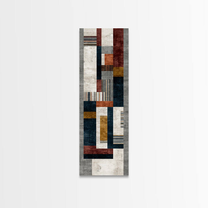 Geometric Border Design by Global Textiles Canvas Print, Tribal Art, African Art, Living Room Decor, Fine Art, Tribal, TRI-1x3-32