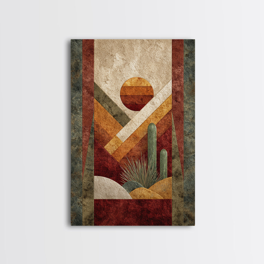 Desert Rhythm Pattern Canvas Print, Tribal Art, Unique Wall Art, Living Room Decor, Fine Art, Tribal, Abstract Print, TRI-2x3-54