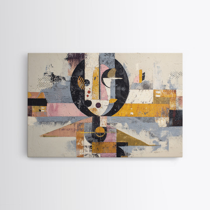 Abstract Warrior Figure Framed Canvas Print, Tribal Art, Art Print, Living Room Decor, Fine Art, Tribal, Abstract Wall Art, TRI-3x2-65