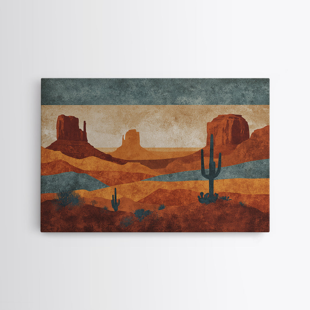 Desert Rhythm Pattern Framed Canvas Print, Tribal Art, Earthy, Living Room Decor, Fine Art, Tribal, Textured Painting, TRI-3x2-74