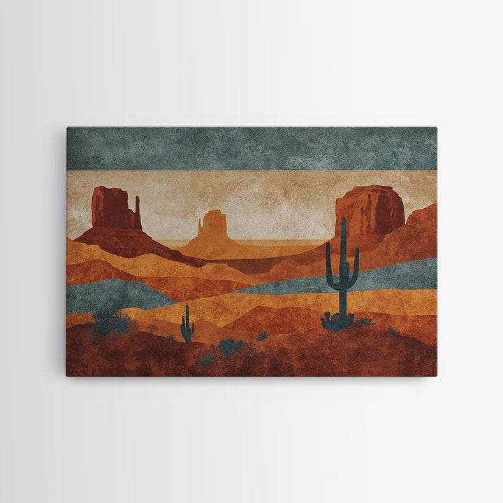 Desert Rhythm Pattern Framed Canvas Print, Tribal Art, Earthy, Living Room Decor, Fine Art, Tribal, Textured Painting, TRI-3x2-74
