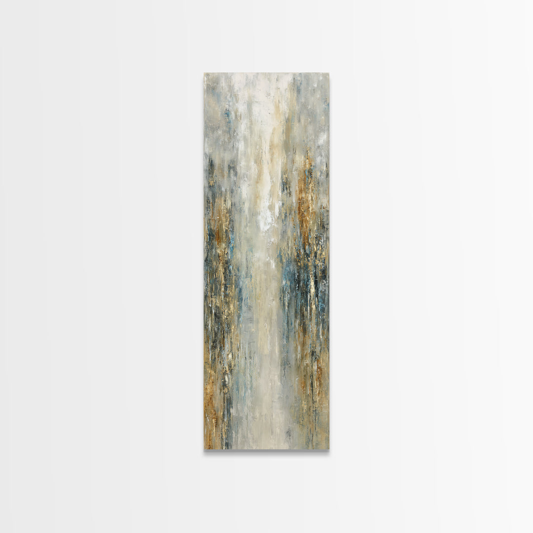 Jungle Waterfall with Misty Light Canvas Print, Tropical Art, Boho Decor, Living Room Decor, Oil Painting, Tropic, Art Print, TRO-1x3-97