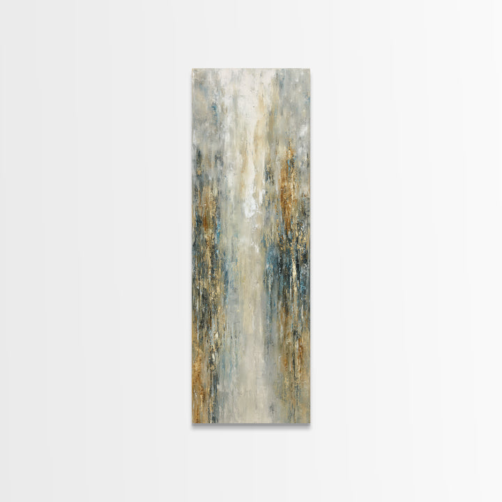 Jungle Waterfall with Misty Light Canvas Print, Tropical Art, Boho Decor, Living Room Decor, Oil Painting, Tropic, Art Print, TRO-1x3-97