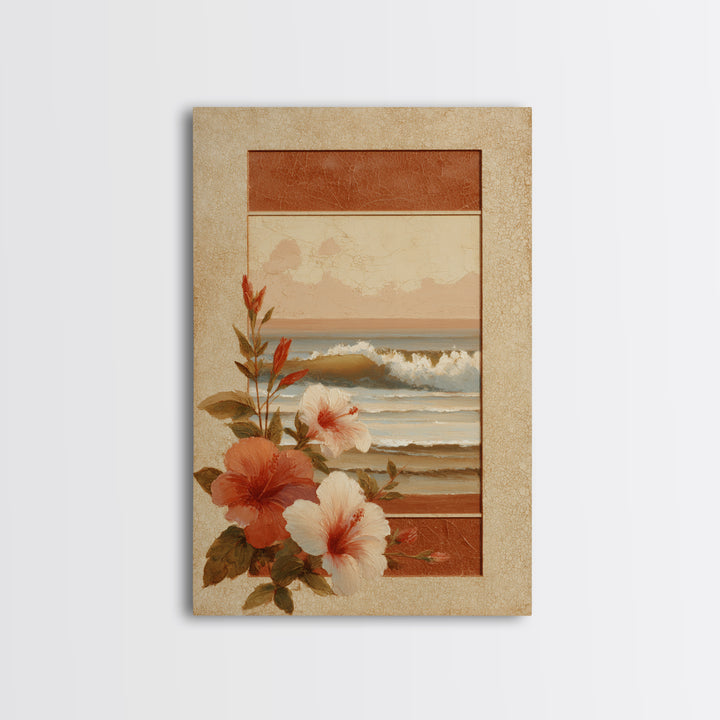 Sunset Surf Scene Canvas Print, Tropical Art, Digital Prints, Living Room Decor, Tropic 454, Set of Prints, Coastal Wall Art, TRO-2x3-54