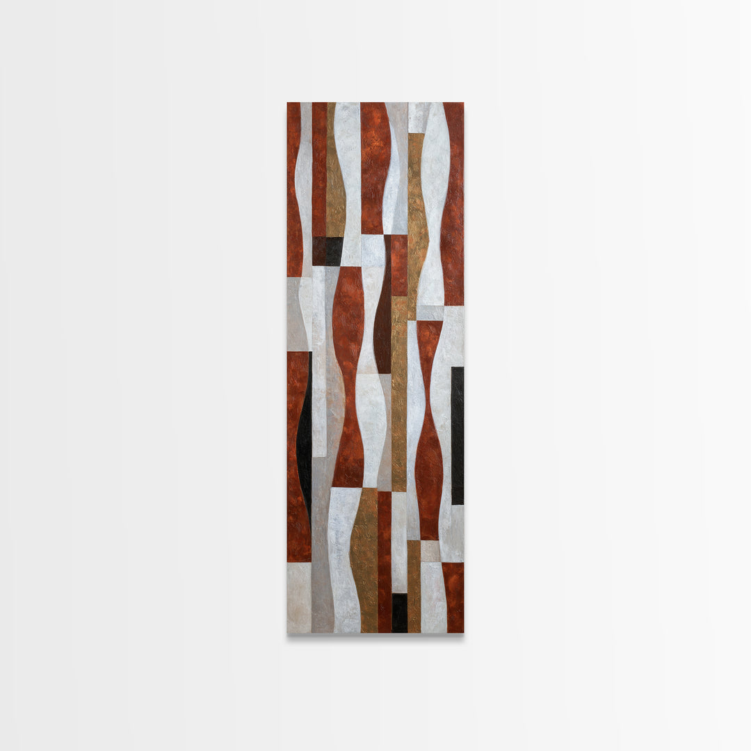 High Rise Window Grid Abstract Framed Canvas Print, Urban Art, Printable Wall Art, Living Room Decor, Abstract Art, Urban, URB-1x3-31