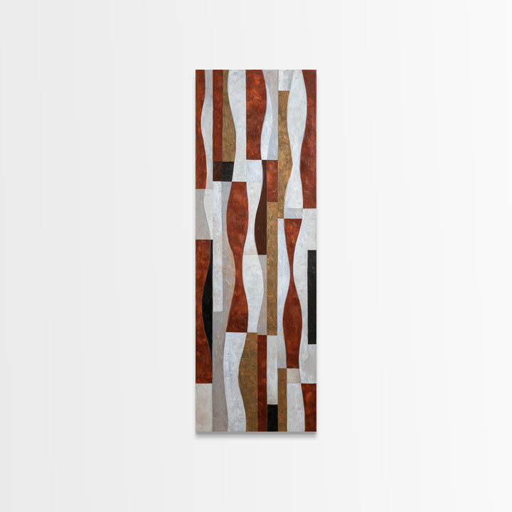 High Rise Window Grid Abstract Framed Canvas Print, Urban Art, Printable Wall Art, Living Room Decor, Abstract Art, Urban, URB-1x3-31