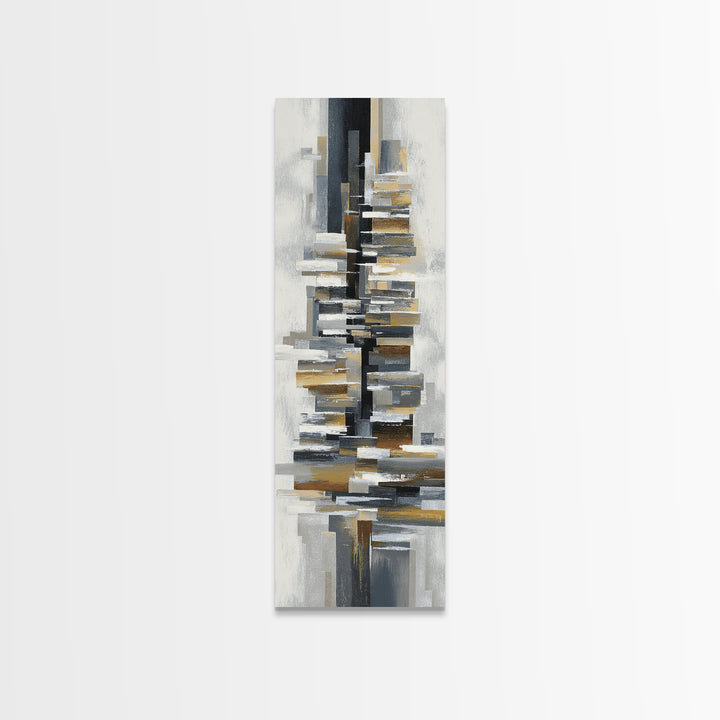 City Bridge Structure Framed Canvas Print, Urban Art, Basketball Wall Art, Living Room Decor, Fine Art, Urban, URB-1x3-70