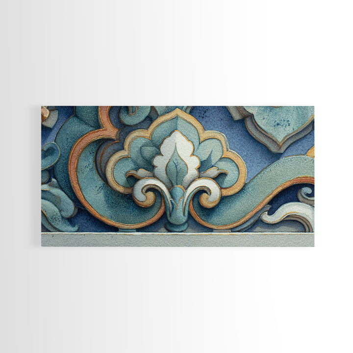 Old Theater Marquee Shapes Without Text Canvas Print, Urban Art, Contemporary Art, Living Room Decor, Abstract Art, Urban, URB-2x1-17