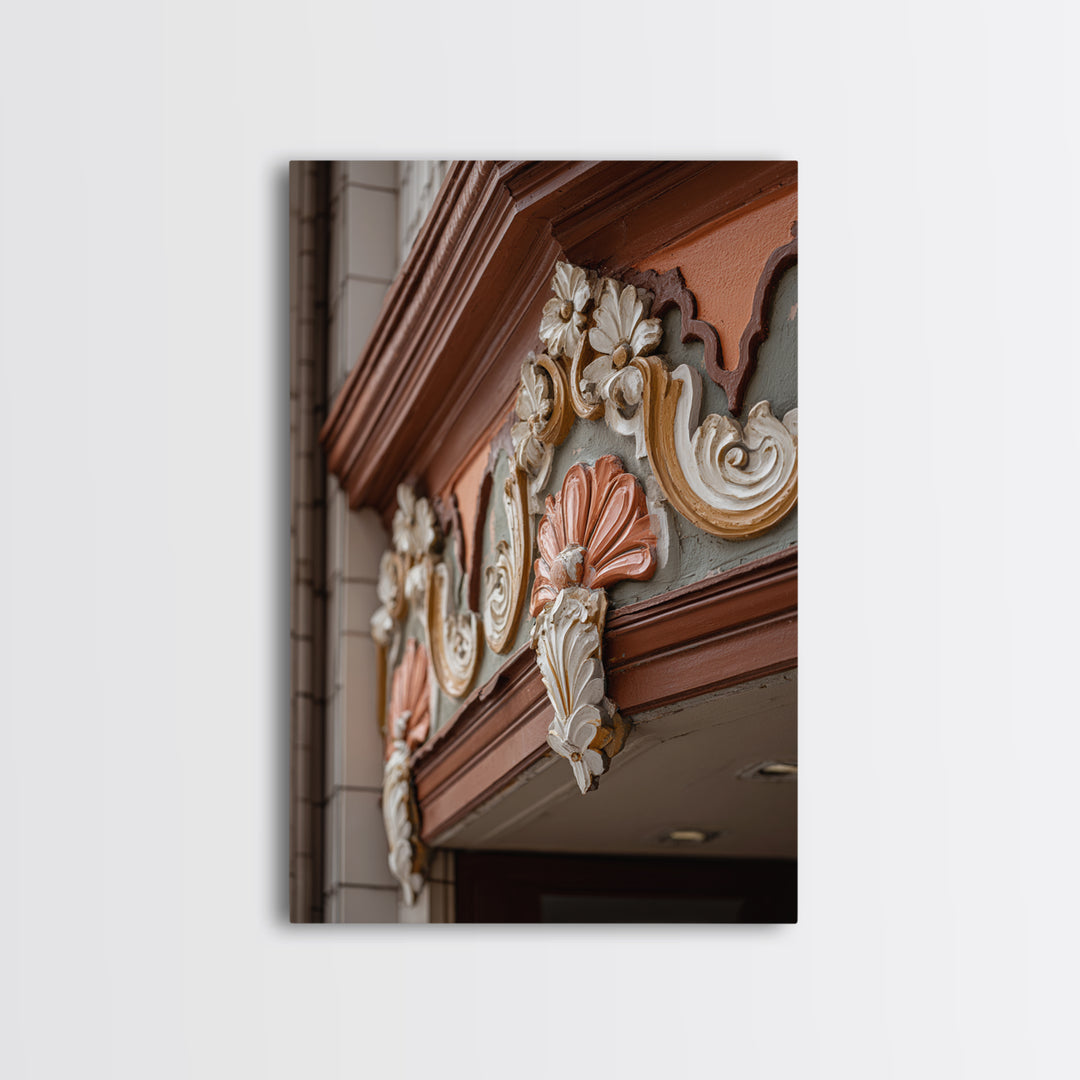 Old Theater Marquee Shapes Without Text Canvas Print, Urban Art, Living Room Decor, Abstract Art, Urban, Printable Art, URB-2x3-29