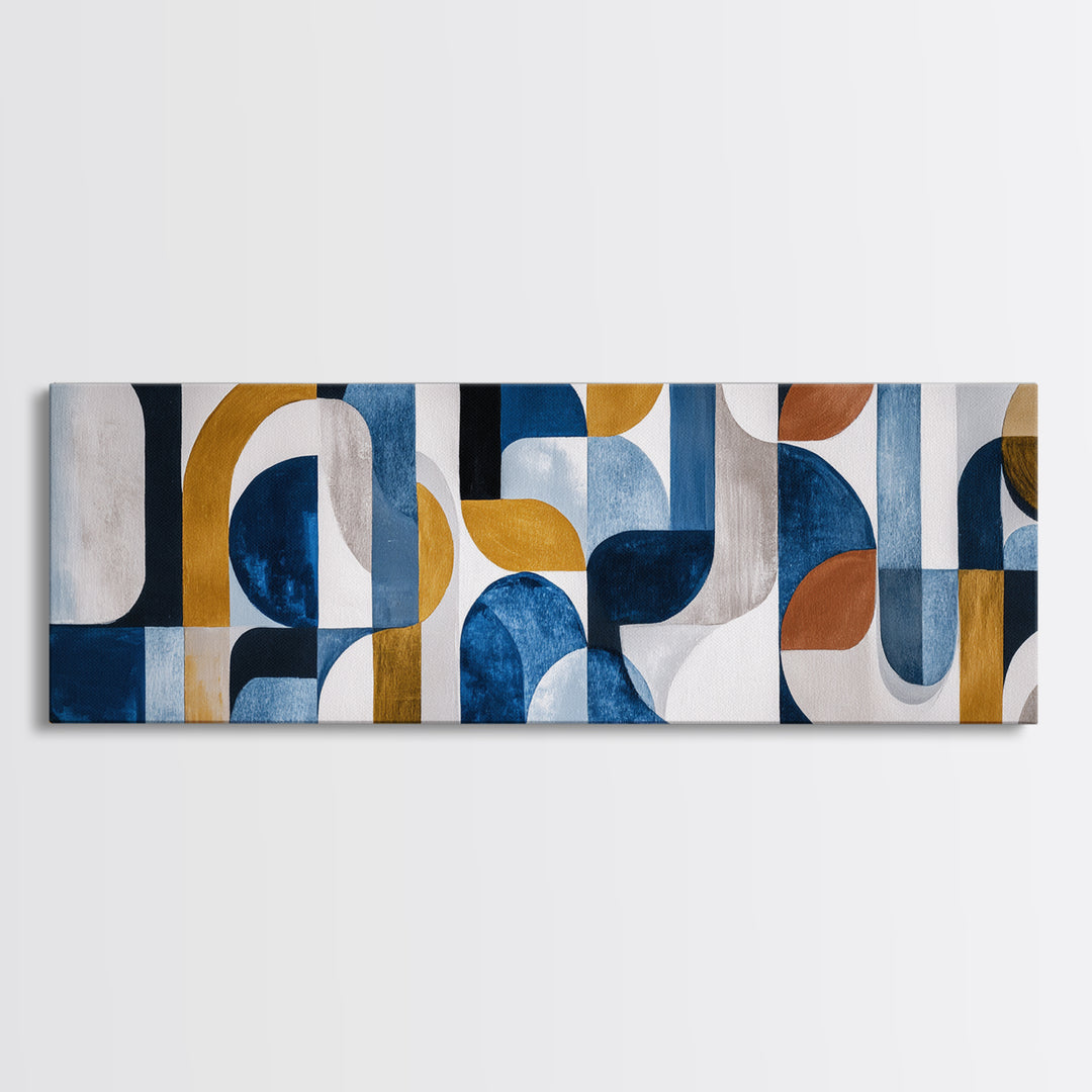 High Rise Window Grid Abstract Canvas Print, Urban Art, Art Print, Living Room Decor, Fine Art, Urban, Oil Painting, Art Deco, URB-3x1-35