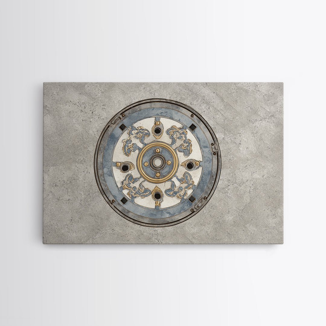 Open Manhole Steam Canvas Print, Urban Art, Modern Art, Living Room Decor, Urban, Gay Art, Gallery Decor, Neutral Decor, URB-3x2-21