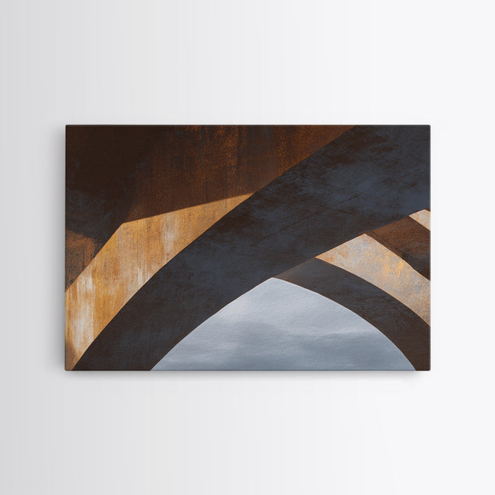City Bridge Structure Framed Canvas Print, Urban Art, African American Art, Living Room Decor, Fine Art, Urban, Gallery Decor, URB-3x2-86