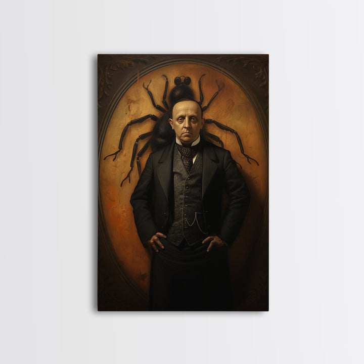 Beetle Inventor, Victorian Animal Portrait, Halloween Art, Gothic Whimsy Decor, Anthropomorphic Costume Art