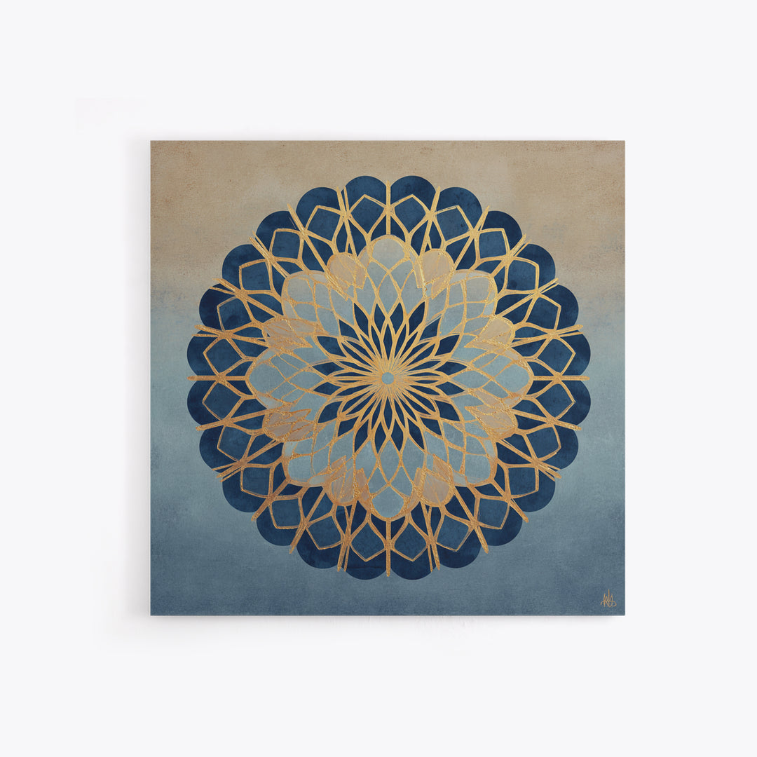Sacred Geometry Mandala Framed Canvas Print, Wall Art, Living Room Decor, Oil Painting, Metal Wall Art, Digital Wall Art, WAL-1x1-93