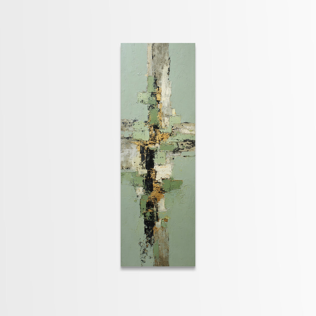 Tropical Palm Leaf Painting Canvas Print, Wall Art, Prints Wall Art, Living Room Decor, Oil Painting, Textured Painting, WAL-1x3-100