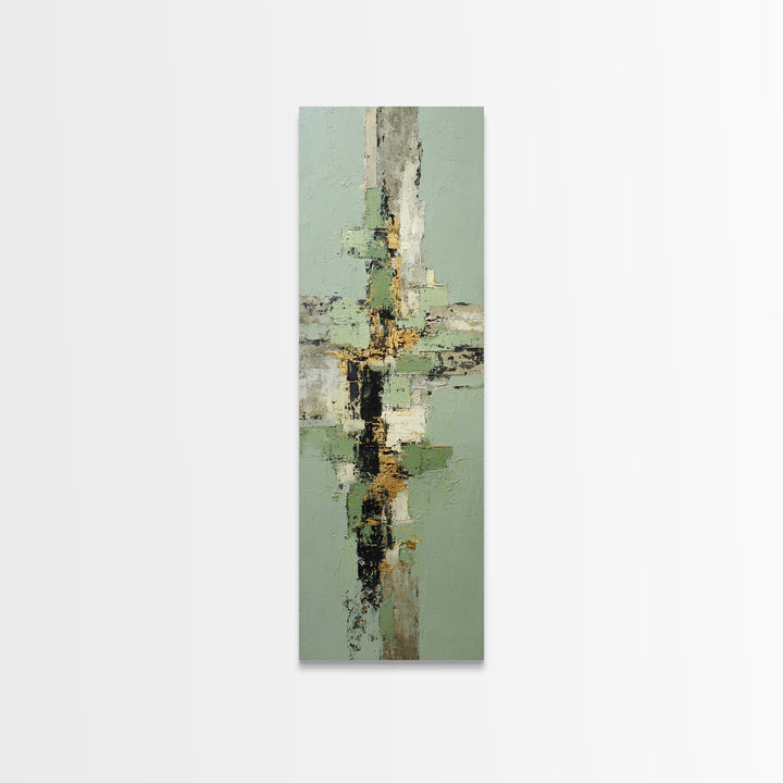 Tropical Palm Leaf Painting Canvas Print, Wall Art, Prints Wall Art, Living Room Decor, Oil Painting, Textured Painting, WAL-1x3-100
