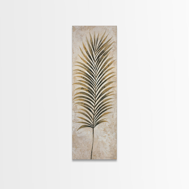 Tropical Palm Leaf Painting Framed Canvas Print, Wall Art, Framed Wall Art, Living Room Decor, Fine Art, Fine Art Print, WAL-1x3-76