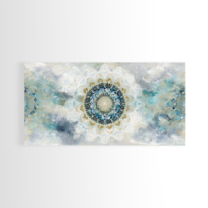 Sacred Geometry Mandala Canvas Print, Wall Art, Art Print, Living Room Decor, Fine Art, Wall Hanging, Home Decor Gift, WAL-2x1-17