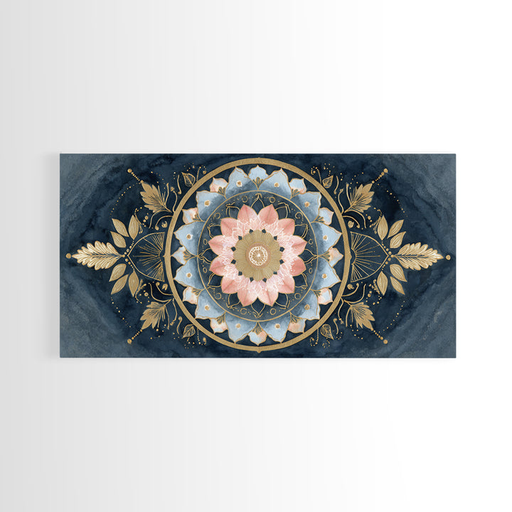 Sacred Geometry Mandala Canvas Print, Wall Art, Art Print, Living Room Decor, Fine Art, Wall Hanging, Home Decor Gift, WAL-2x1-41