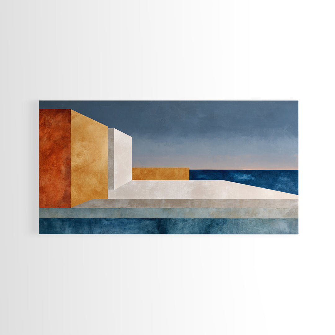 Modern Geometric Composition for Living Spaces Canvas Print, Wall Art, Wall Decor, Living Room Decor, Abstract Art, WAL-2x1-48