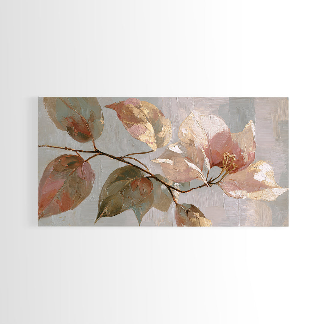 Large Botanical Print Canvas Print, Wall Art, Printable Wall Art, Living Room Decor, Oil Painting, Original Art, WAL-2x1-94
