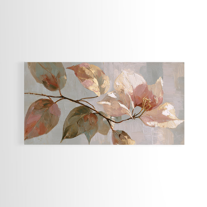Large Botanical Print Canvas Print, Wall Art, Printable Wall Art, Living Room Decor, Oil Painting, Original Art, WAL-2x1-94