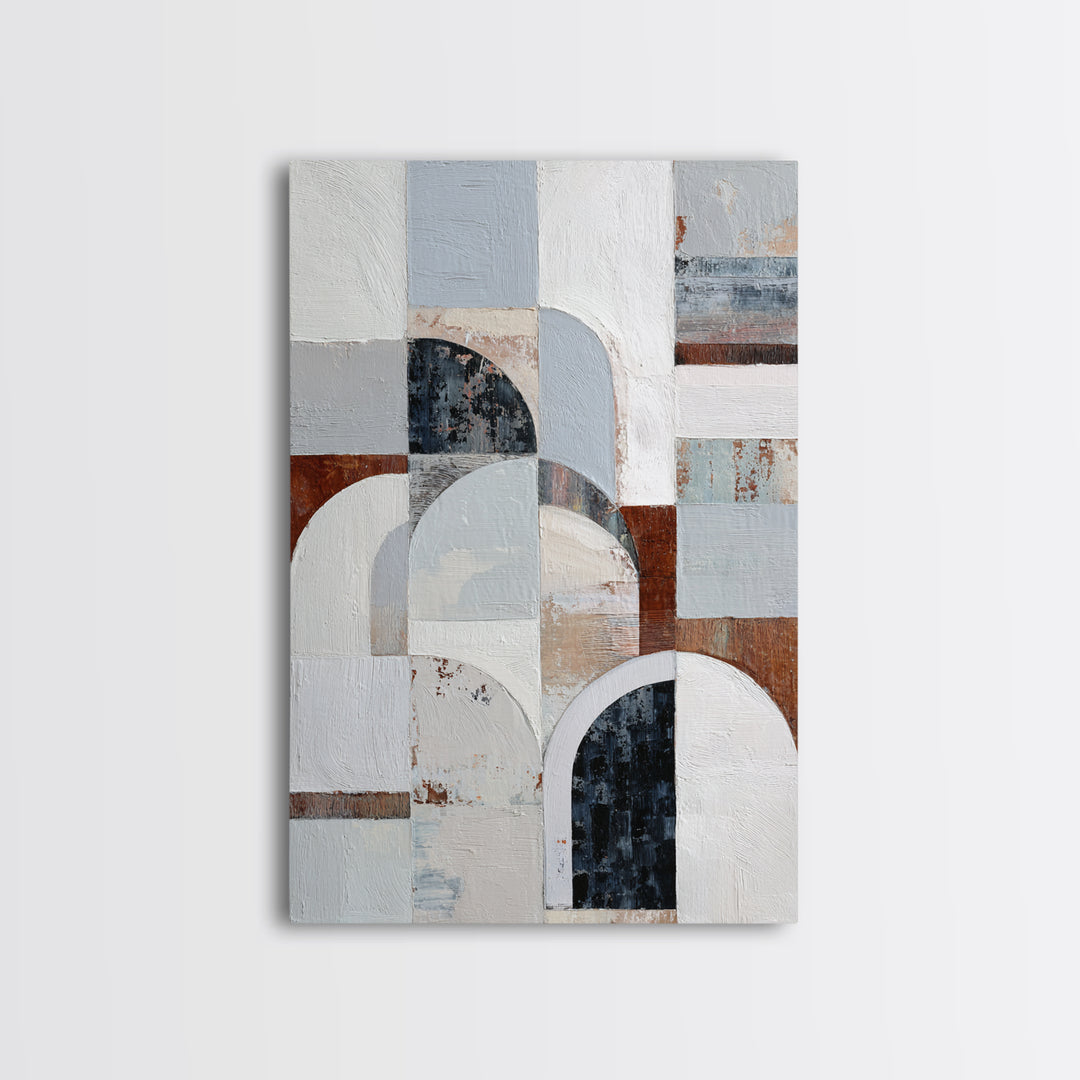 Luxury Neutral Plaster Texture Abstract Canvas Print, Wall Art, Art Print, Living Room Decor, Abstract Art, Wall Hanging, WAL-2x3-23