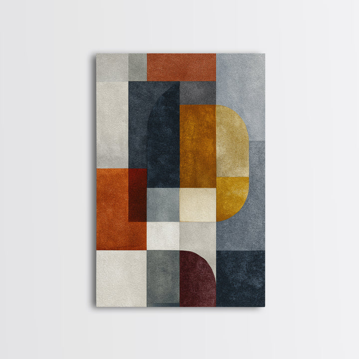 Modern Geometric Composition for Living Spaces Canvas Print, Wall Art, Abstract Wall Art, Living Room Decor, WAL-2x3-36
