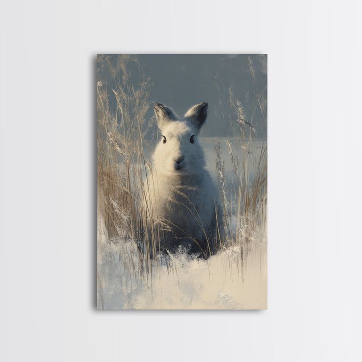 Whimsical Animal Portrait Framed Canvas Print, Wall Art, Printable Wall Art, Living Room Decor, Fine Art, Original Art, WAL-2x3-55