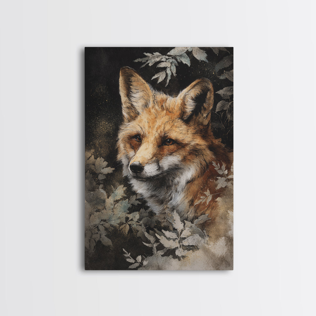 Whimsical Animal Portrait Canvas Print, Wall Art, Fine Art Print, Living Room Decor, Oil Painting, Wall Decor, WAL-2x3-7