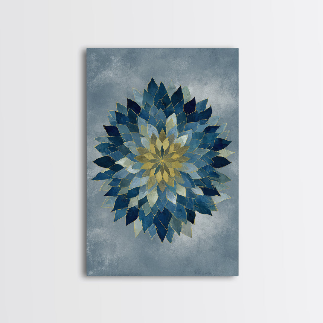 Sacred Geometry Mandala Canvas Print, Wall Art, Original Art, Living Room Decor, Fine Art, Modern Decor, Fine Art Print, WAL-2x3-77