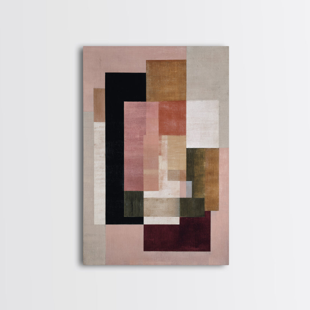 Modern Geometric Composition for Living Spaces Framed Canvas Print, Wall Art, Modern Decor, Living Room Decor, Abstract Art, WAL-2x3-84
