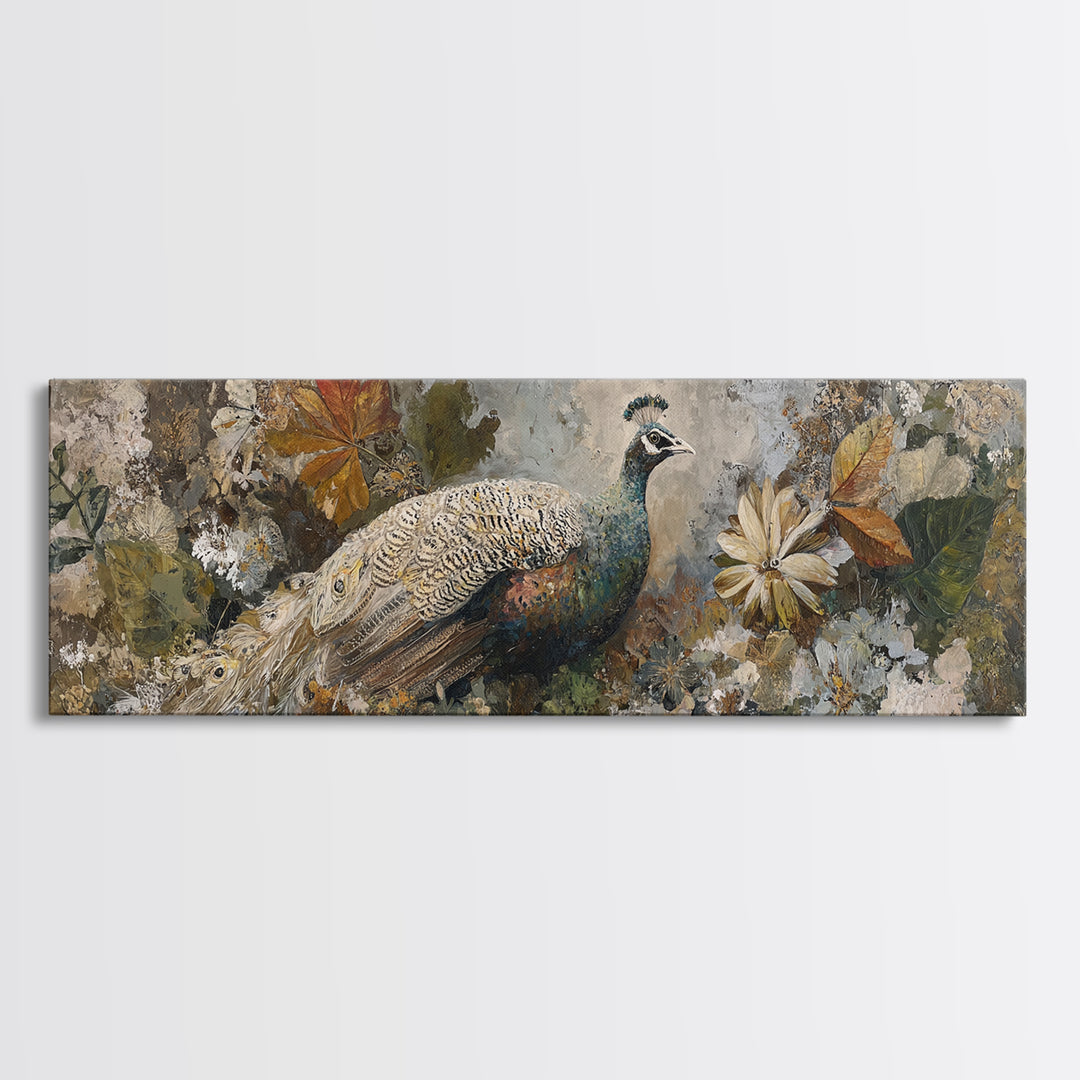 Whimsical Animal Portrait Framed Canvas Print, Wall Art, Gallery Decor, Living Room Decor, Fine Art, Home Decor, WAL-3x1-15