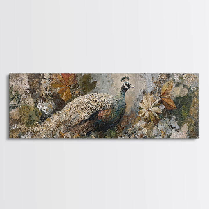 Whimsical Animal Portrait Framed Canvas Print, Wall Art, Gallery Decor, Living Room Decor, Fine Art, Home Decor, WAL-3x1-15