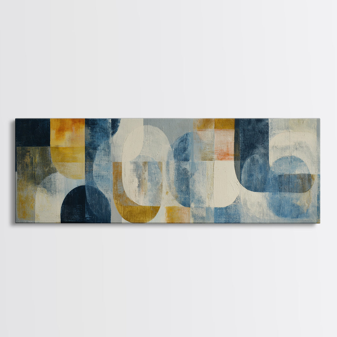 Luxury Neutral Plaster Texture Abstract Framed Canvas Print, Wall Art, Wall Art for Mom, Living Room Decor, Abstract Art, WAL-3x1-79