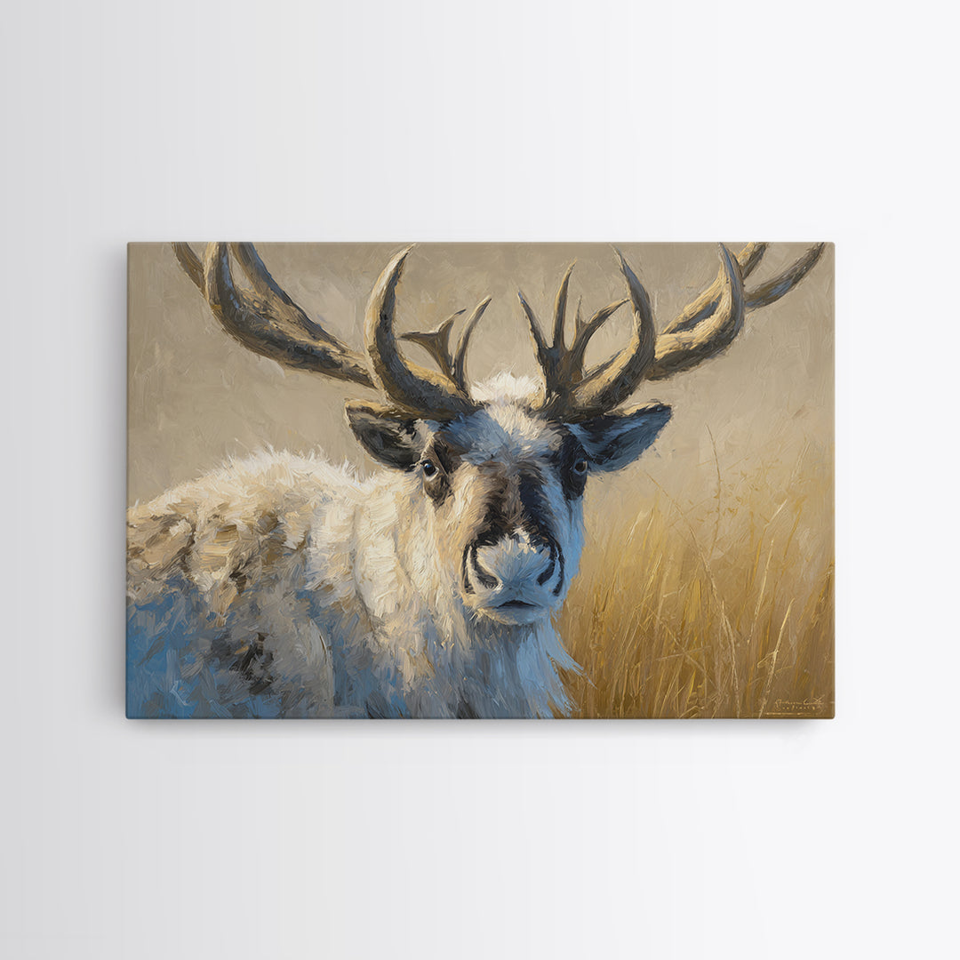 Whimsical Animal Portrait Framed Canvas Print, Wall Art, Gallery Decor, Living Room Decor, Fine Art, Home Decor, WAL-3x2-27