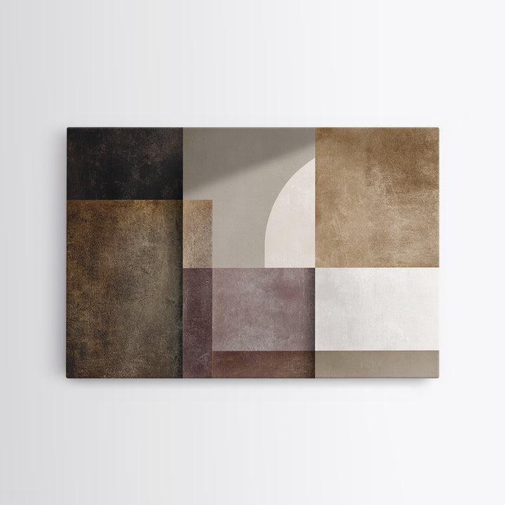 Modern Geometric Composition for Living Spaces Canvas Print, Wall Art, Room Decor, Living Room Decor, Abstract Art, WAL-3x2-56