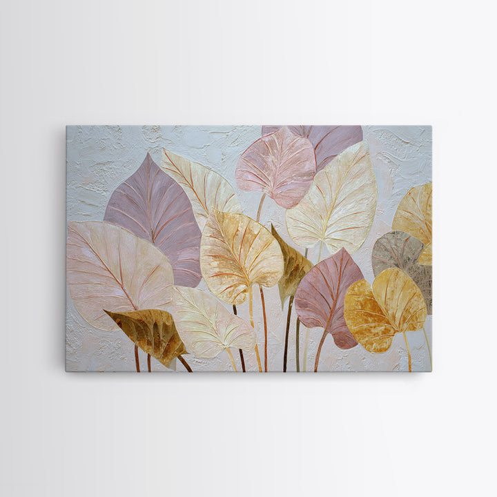 Large Botanical Print Framed Canvas Print, Wall Art, Large Wall Art, Living Room Decor, Fine Art, Abstract Wall Art, WAL-3x2-6